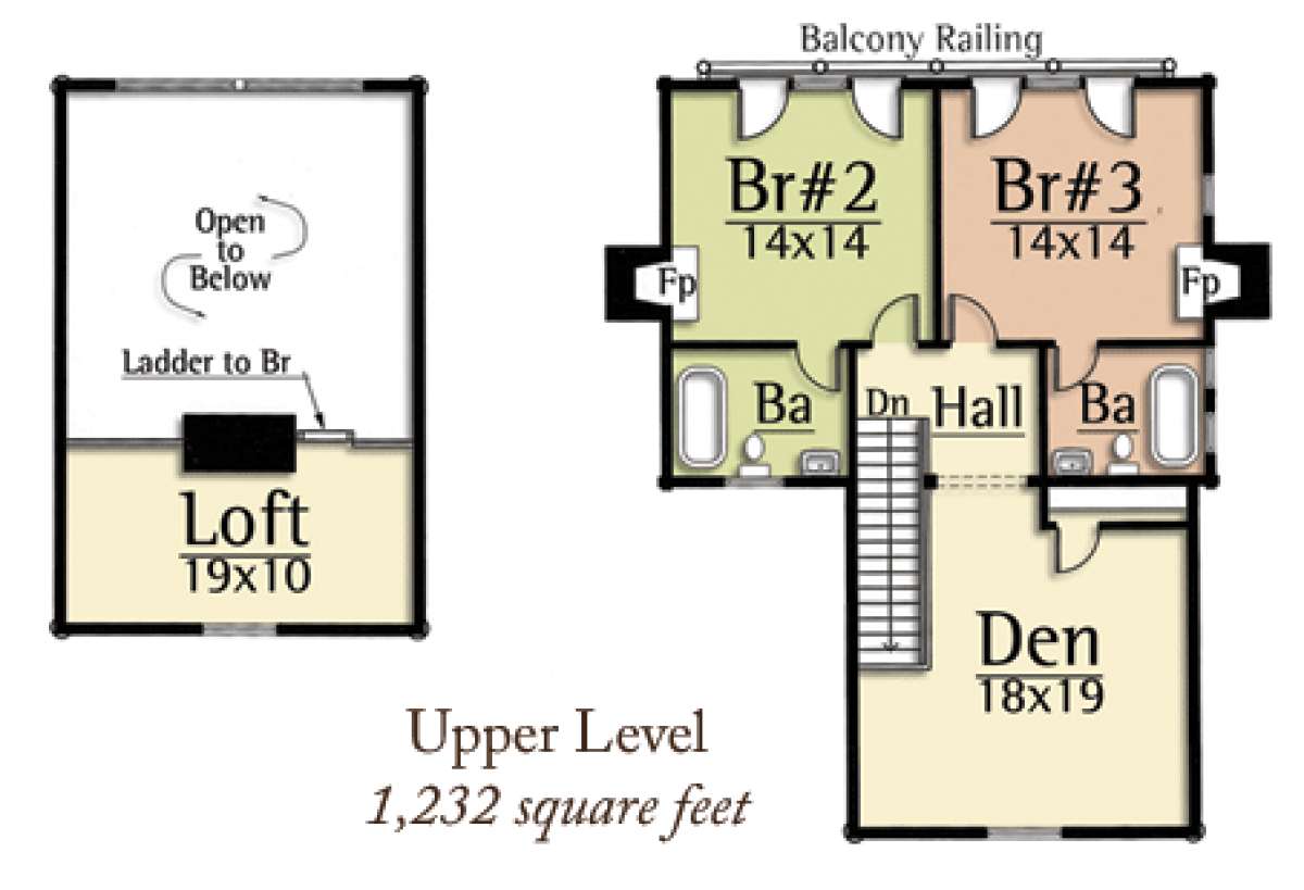 Floorplan 2 for House Plan #8504-00097