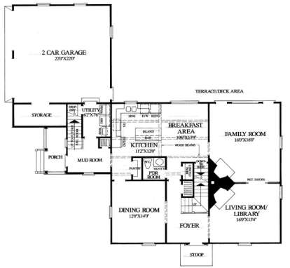 Floorplan 1 for House Plan #7922-00148