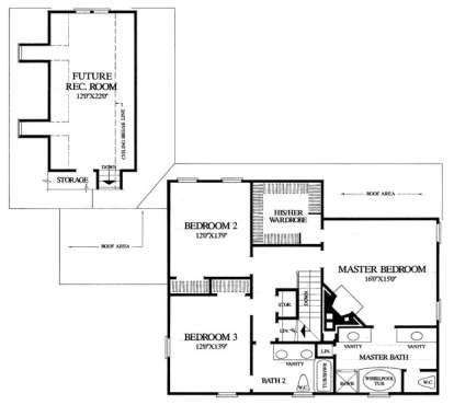 Floorplan 2 for House Plan #7922-00148
