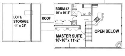 Second Floor for House Plan #039-00222