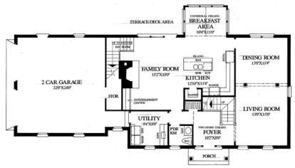 Floorplan 1 for House Plan #7922-00151