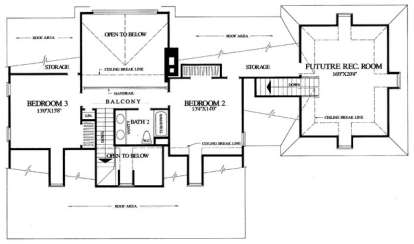 Second Floor for House Plan #7922-00153