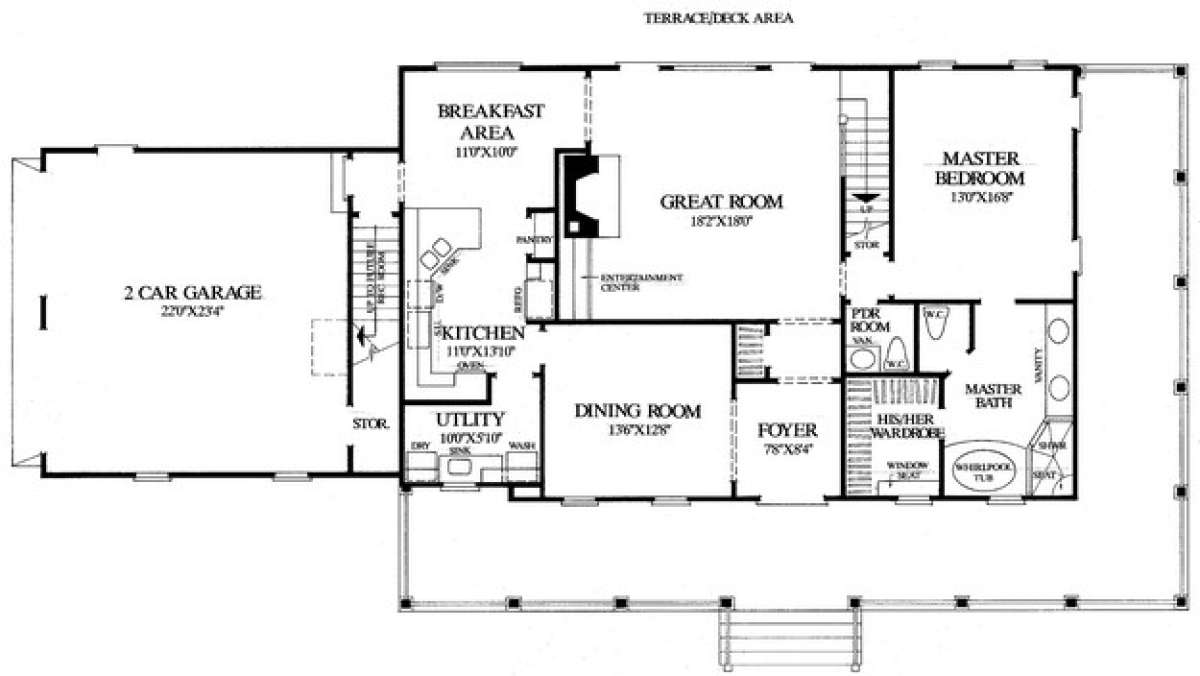 Floorplan 1 for House Plan #7922-00154