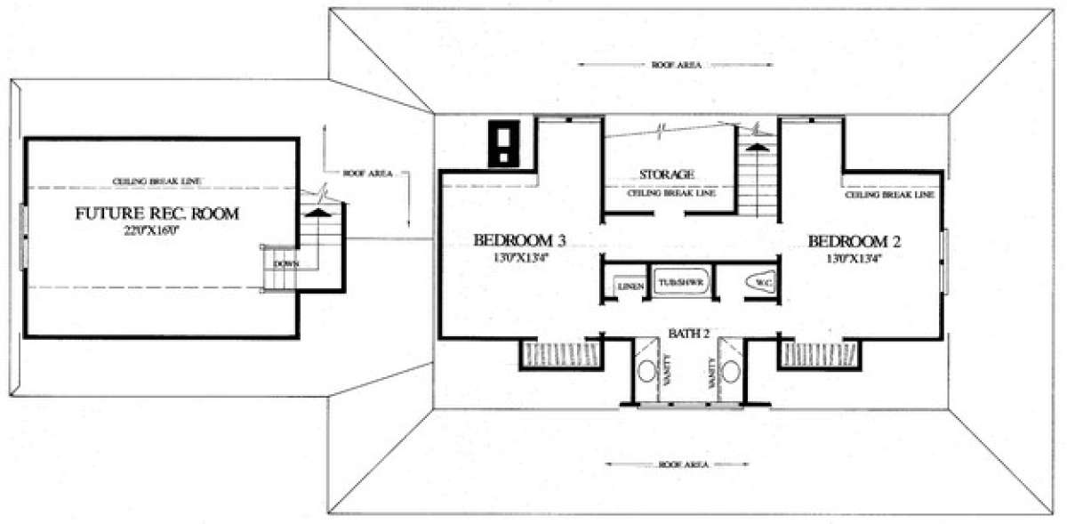 Floorplan 2 for House Plan #7922-00154