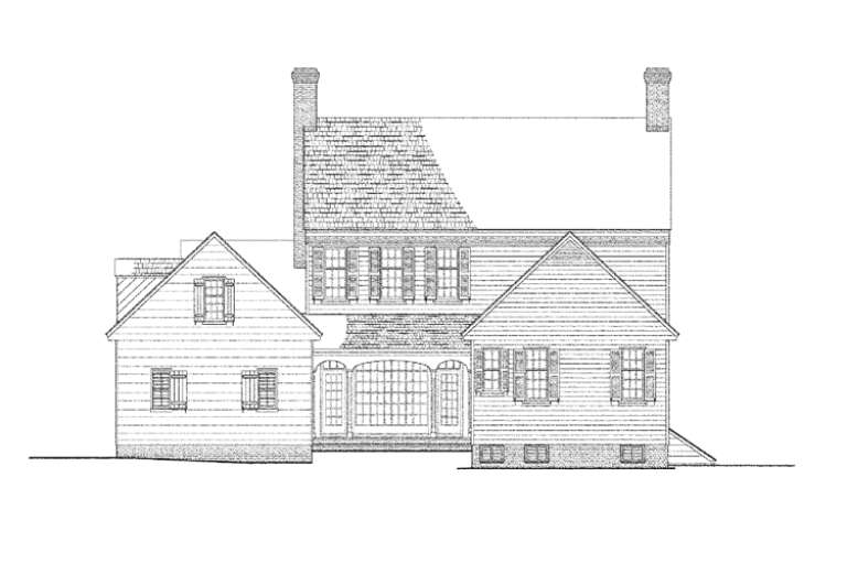 Colonial House Plan #7922-00160 Elevation Photo