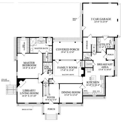Floorplan 1 for House Plan #7922-00160