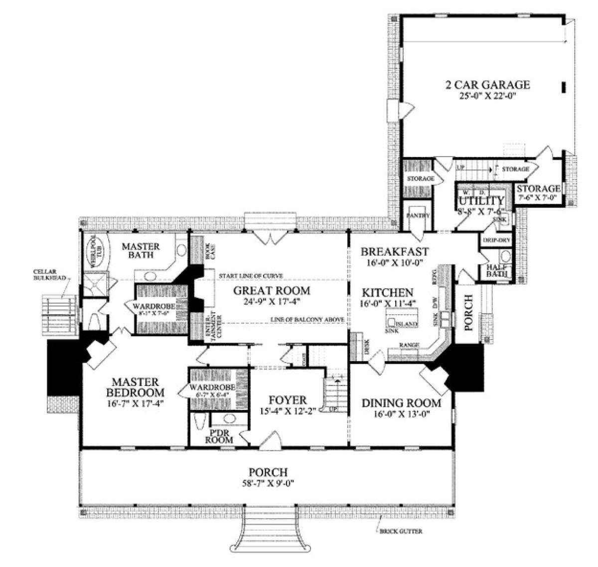 Floorplan 1 for House Plan #7922-00161
