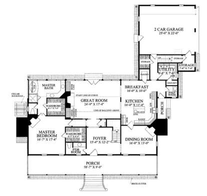 Floorplan 1 for House Plan #7922-00161