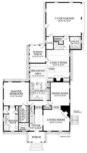 Floorplan 1 for House Plan #7922-00162