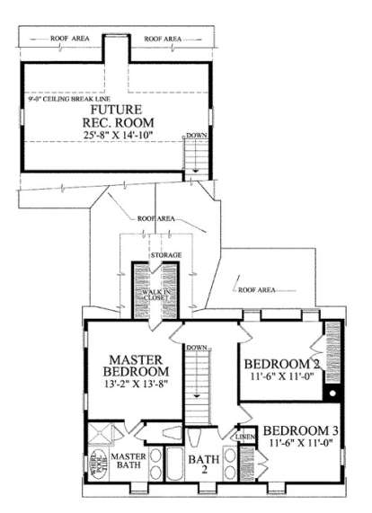 Floorplan 2 for House Plan #7922-00163