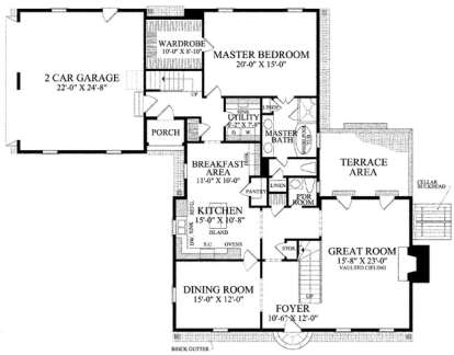Floorplan 1 for House Plan #7922-00165