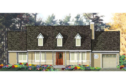 3 Bed, 2 Bath, 1232 Square Foot House Plan - #033-00009