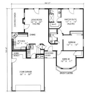Floorplan for House Plan #039-00224
