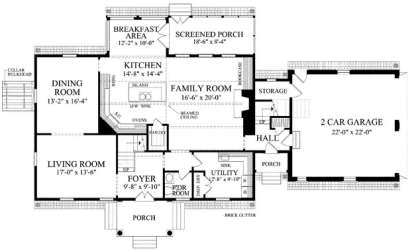 Floorplan 1 for House Plan #7922-00167
