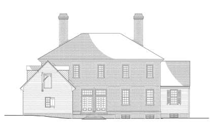 Colonial House Plan #7922-00168 Elevation Photo