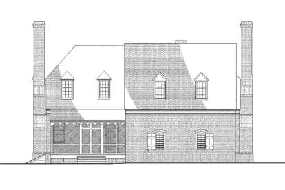 Colonial House Plan #7922-00171 Elevation Photo
