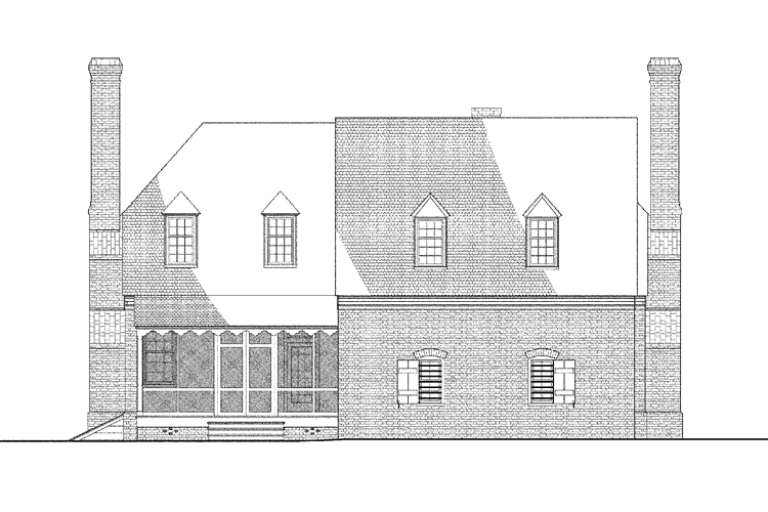 Colonial House Plan #7922-00171 Elevation Photo