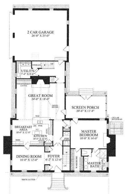 Floorplan 1 for House Plan #7922-00171