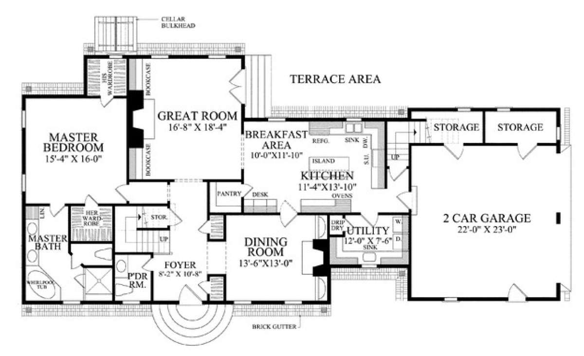 Floorplan 1 for House Plan #7922-00172