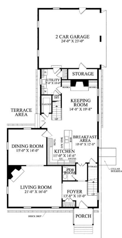 Floorplan 1 for House Plan #7922-00173