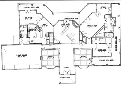 Main Floor for House Plan #039-00225