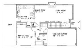 First Floor for House Plan #039-00226