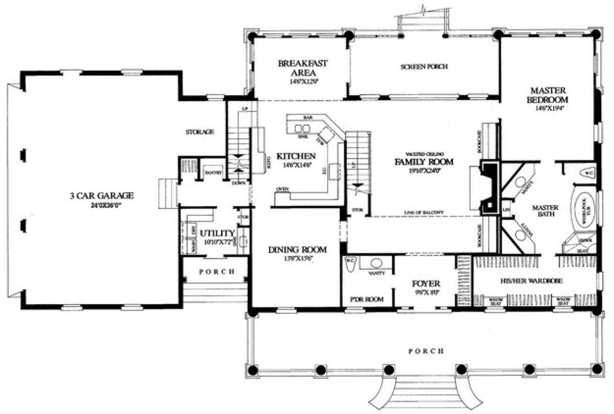 Floorplan 1 for House Plan #7922-00176