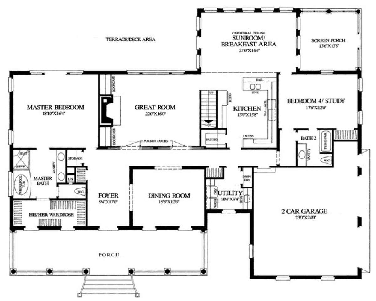 Floorplan 1 for House Plan #7922-00177