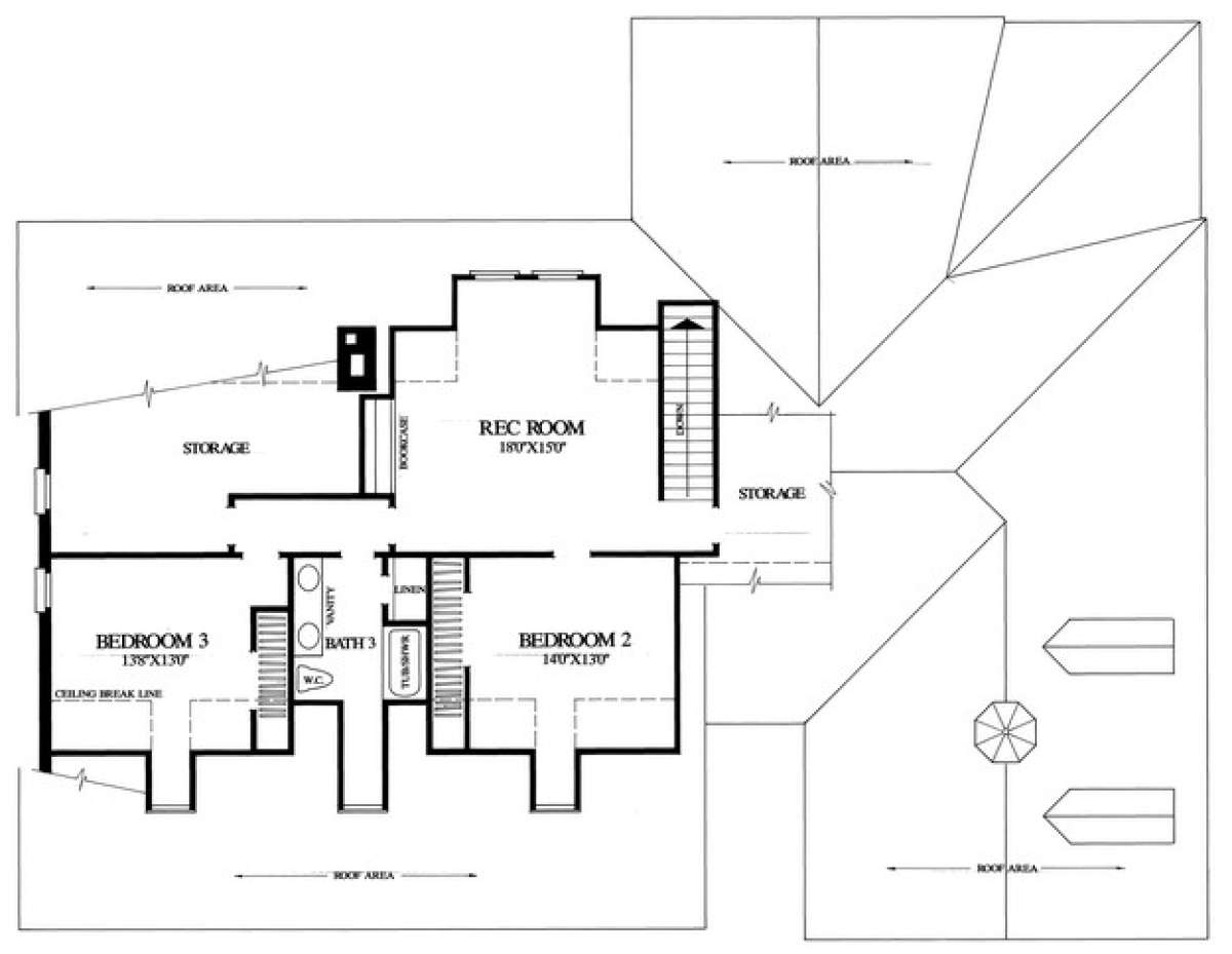 Floorplan 2 for House Plan #7922-00177