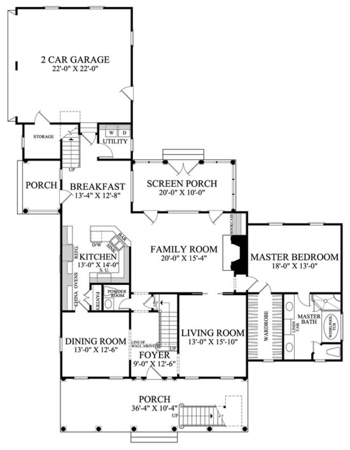 Floorplan 1 for House Plan #7922-00178