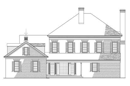 Colonial House Plan #7922-00179 Elevation Photo