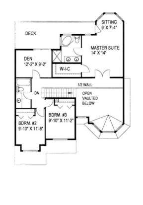 Second Floor for House Plan #039-00231