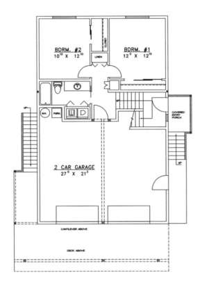 First Floor for House Plan #039-00233