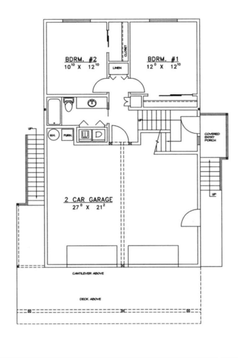 House Plan House Plan #1519 Drawing 1