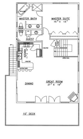 Second Floor for House Plan #039-00233