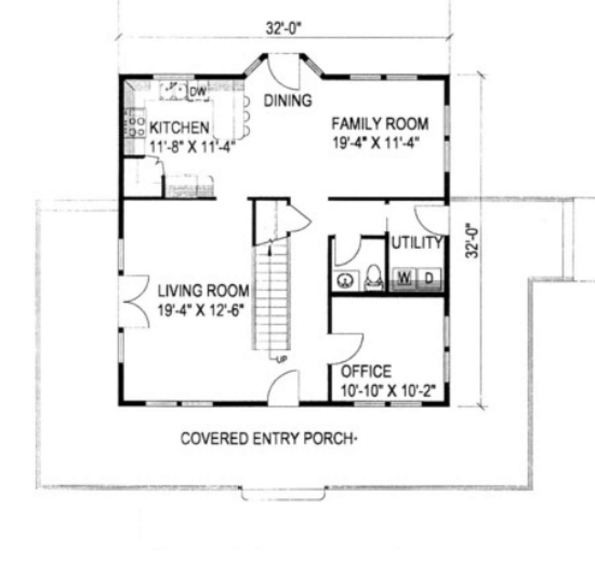 First Floor for House Plan #039-00234