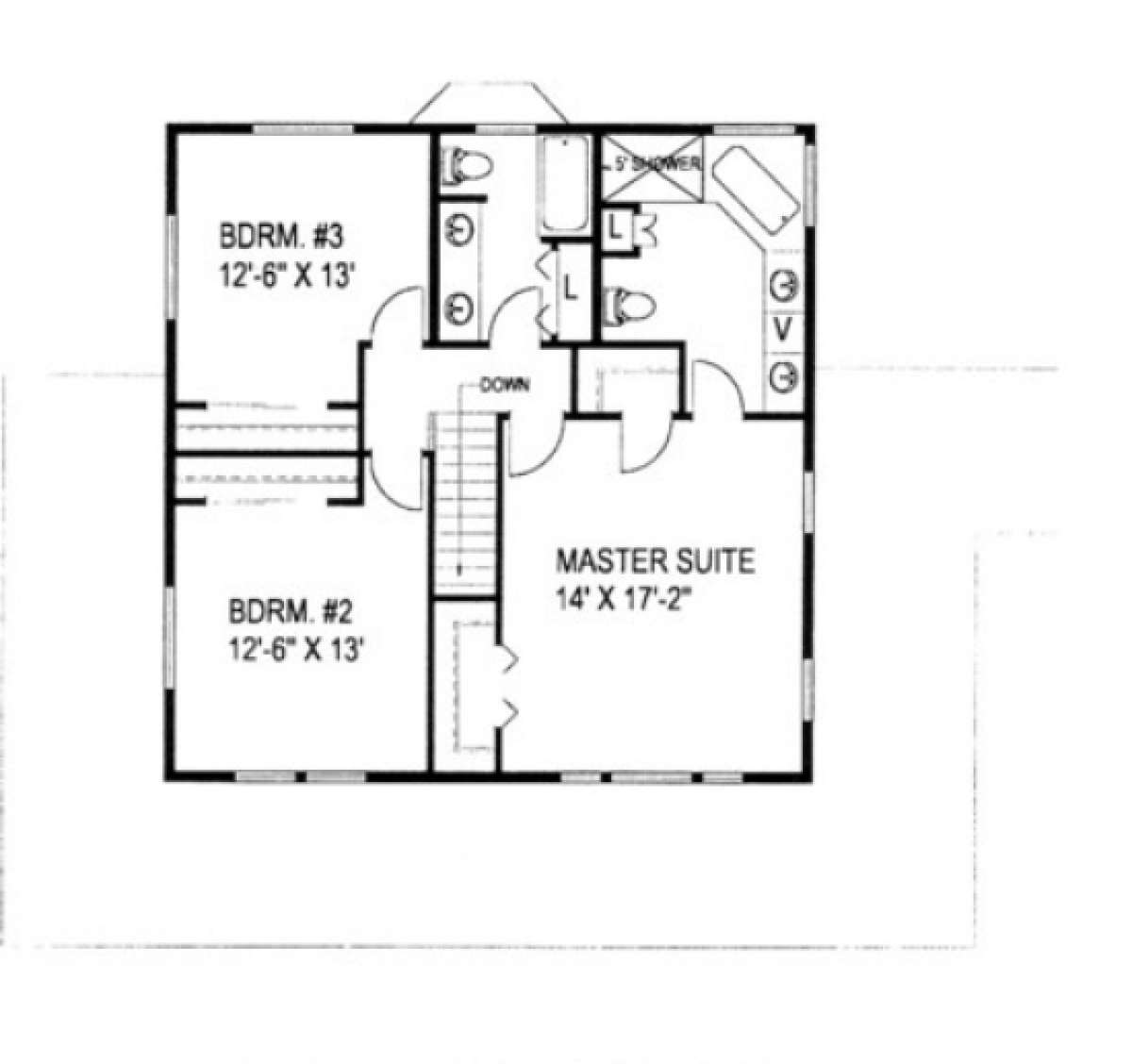 Second Floor for House Plan #039-00234