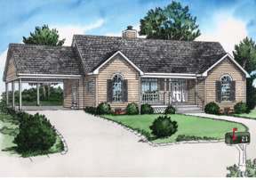 Country House Plan #9035-00002 Elevation Photo
