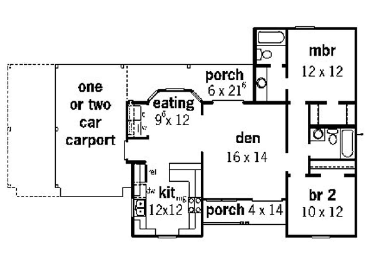 Floorplan 1 for House Plan #9035-00002