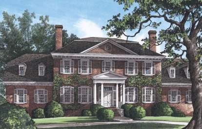 Georgian House Plan #7922-00180 Elevation Photo