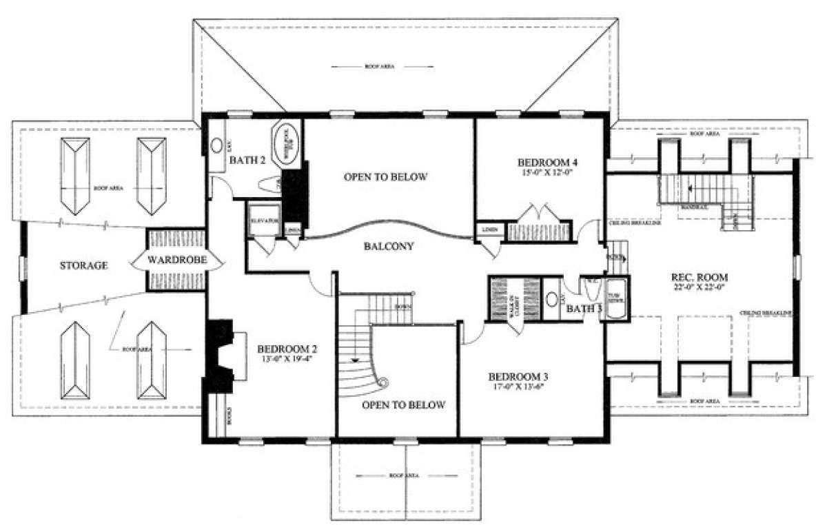 Floorplan 2 for House Plan #7922-00180