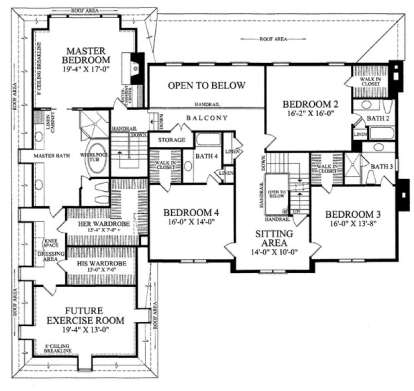 Floorplan 2 for House Plan #7922-00182