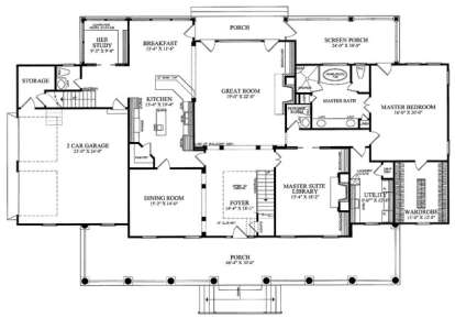 Floorplan 1 for House Plan #7922-00183