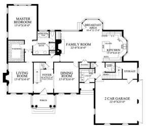 Floorplan 1 for House Plan #7922-00184
