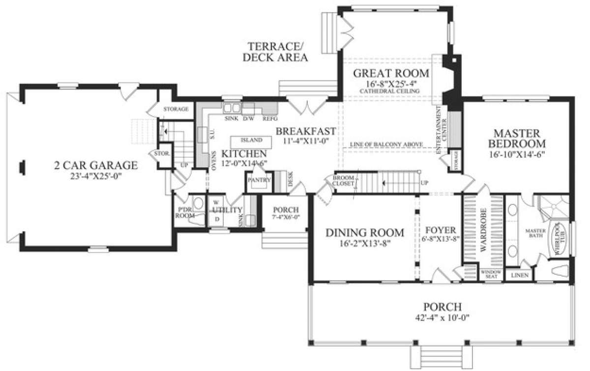 Floorplan 1 for House Plan #7922-00187