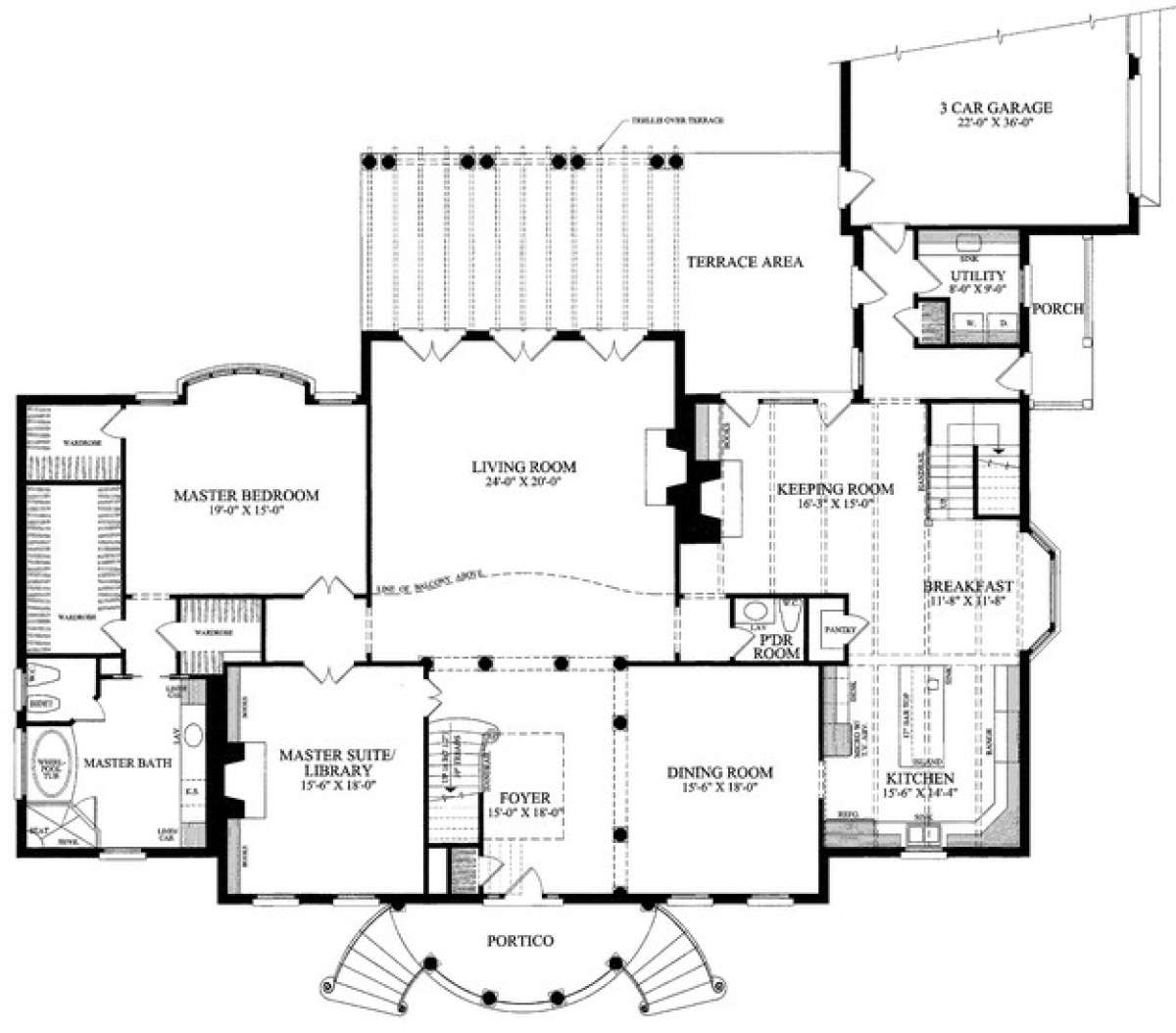 Floorplan 1 for House Plan #7922-00188