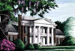 Greek Revival House Plan #7922-00189 Elevation Photo
