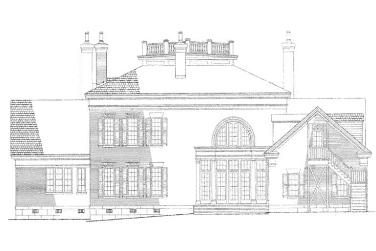 Greek Revival House Plan #7922-00189 Elevation Photo