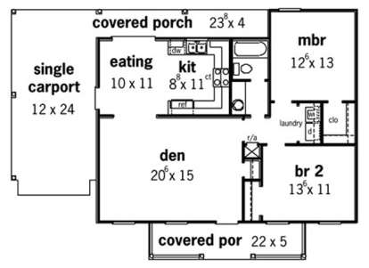 Floorplan 1 for House Plan #9035-00003