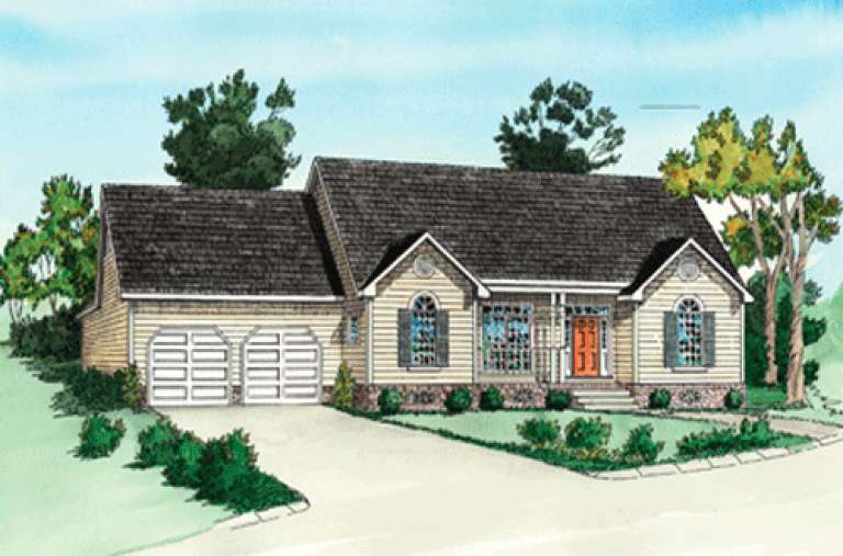 Ranch House Plan #9035-00005 Elevation Photo